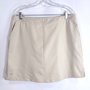 Under Armour Womens Performance Golf Skort Khaki Tan Size 12 Gorpcore Outdoor